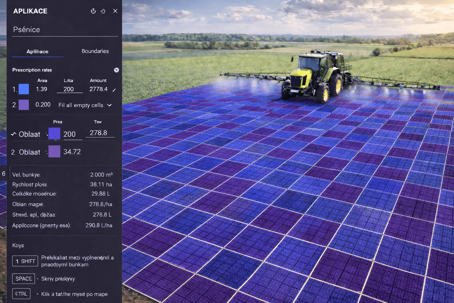 Bodová aplikace přípravků na ochranu rostlin