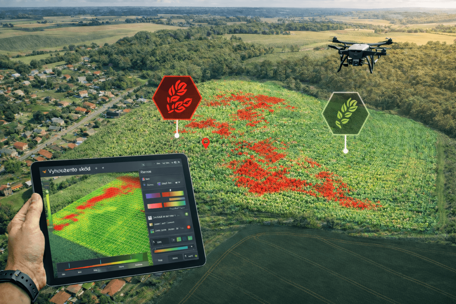 Vyhodnocení škod na porostech